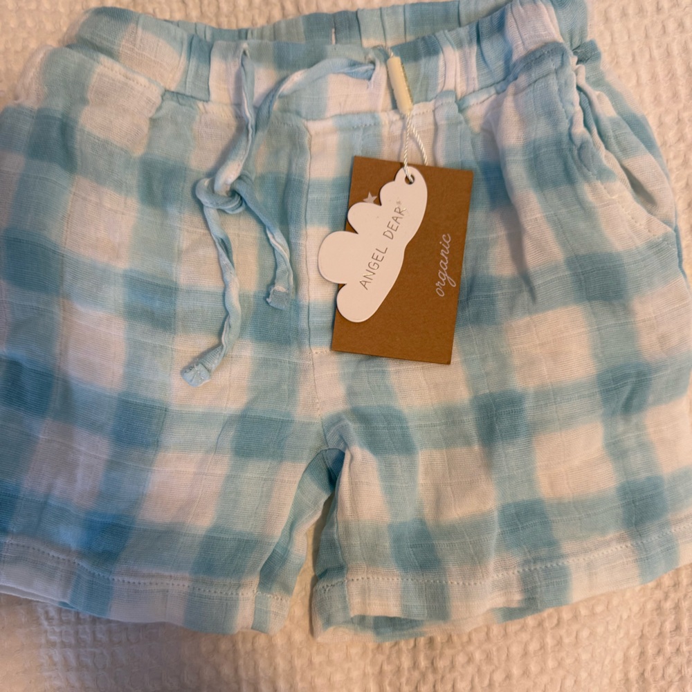 Angel Dear Tie-Dye Blue and White Shorts